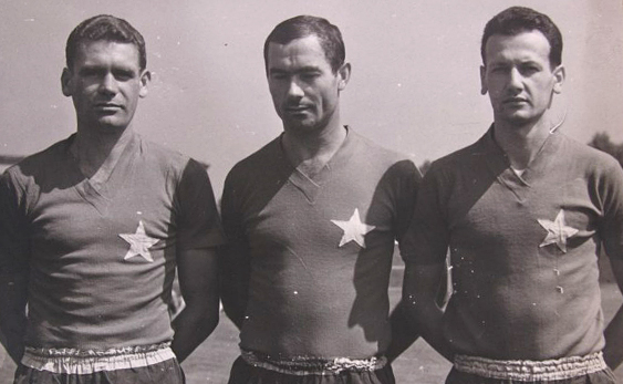 Fot. historiawisly.pl/Ryszard Budka (na zdjęciu: pierwszy z prawej)